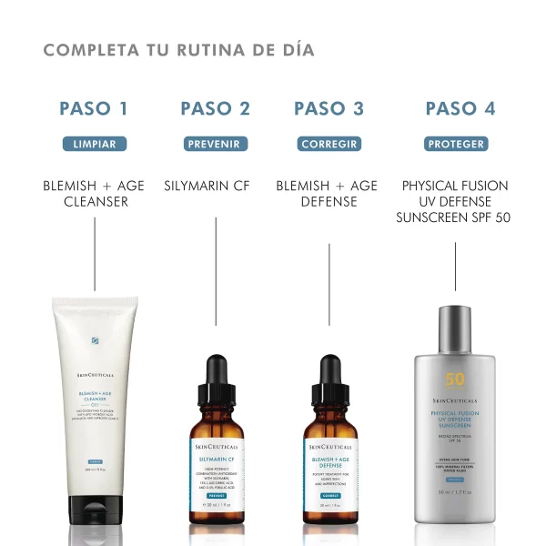 SkinCeuticals Gel Limpiador Exfoliante Blemish+Age Cleanser Gel 240ml - Imagen 4